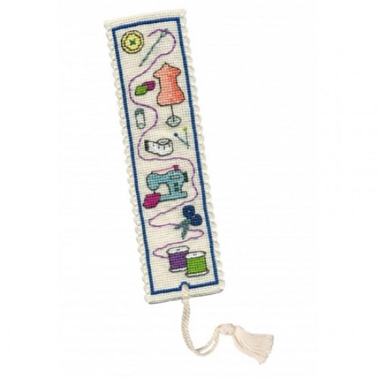 Textile Heritage Sewing Bookmark Counted Cross Stitch Kit